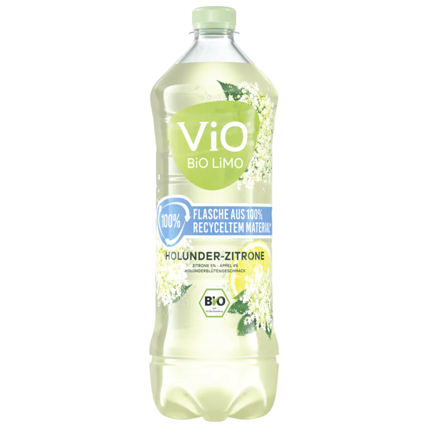 Vio Bio Limo Holunder-Zitrone 1l - 5000112647341