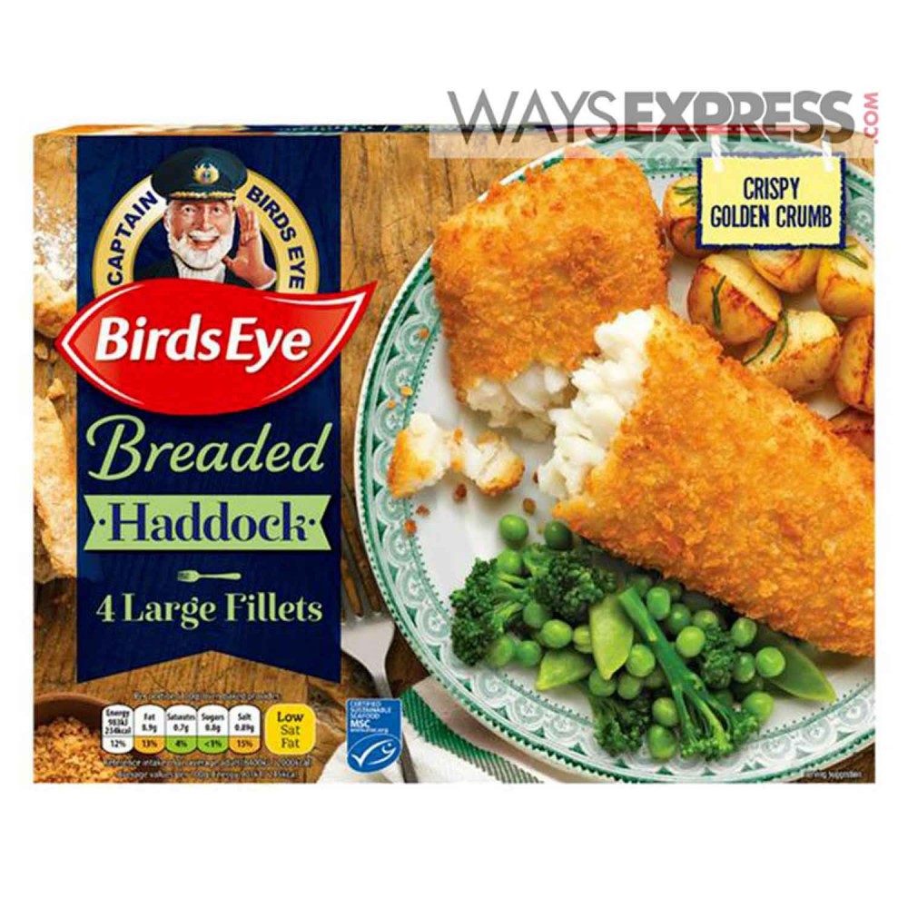 BIRDS EYE 4 HADDOCK IN CRUMB 440g - 5000116124688