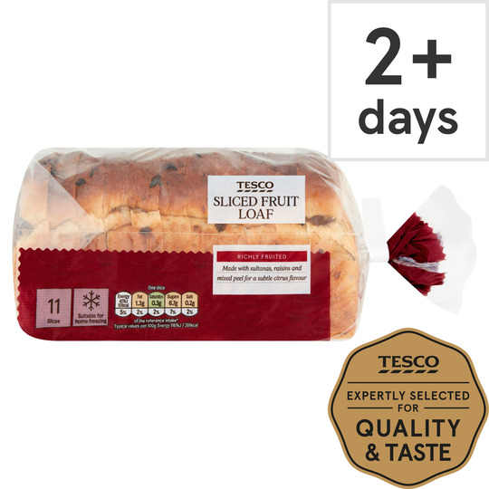 Tesco Sliced Fruit Loaf - 5000119153623