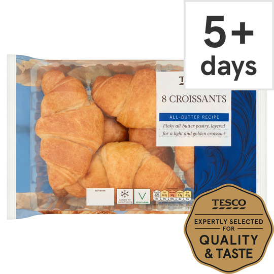 Tesco All Butter Croissants 8 Pack - 5000119155818