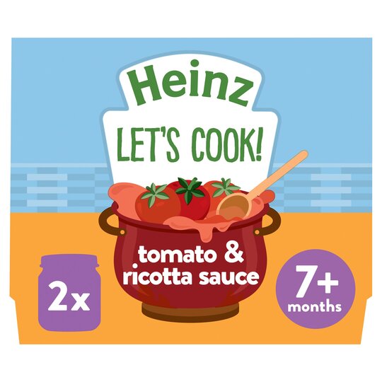 Heinz Let's Cook Tomato & Ricotta Sauce 7+Mth 2X80g - 5000157145949