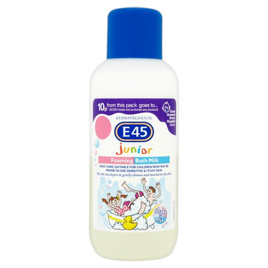 E45 Junior Foaming Bath Milk 500Ml - 5000167090062