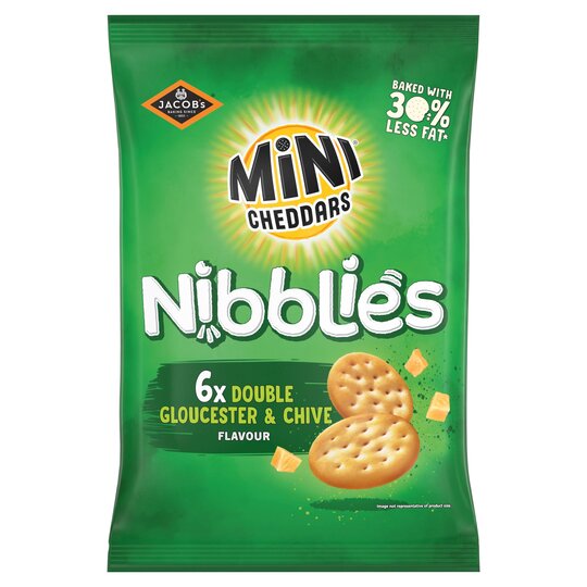 Jacobs Mini Cheddar Nibblies Glctr & Chive Flavoured 6X17g - 5000168030685