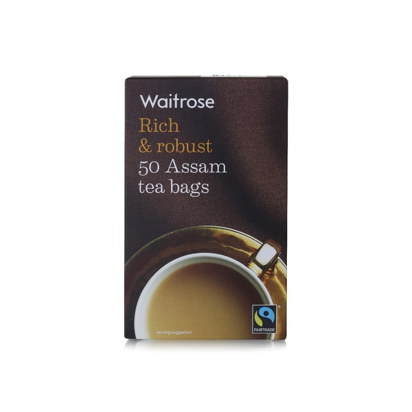 Waitrose Assam tea bags 50s 125g - Waitrose UAE & Partners - 5000169009611