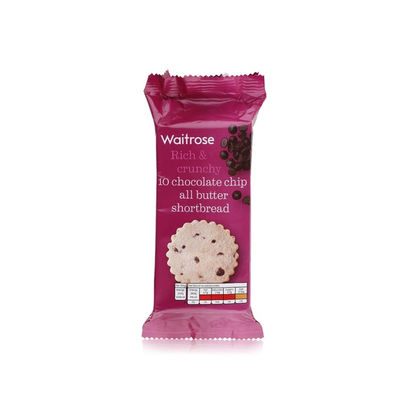 Waitrose shortbread chocolate chip 180g - Waitrose UAE & Partners - 5000169032466