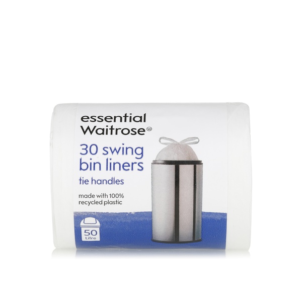 Essential Waitrose swing bin liners 50ltr x30 - Waitrose UAE & Partners - 5000169042472