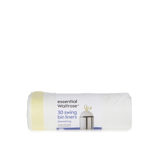 Essential Waitrose swing bin liners with drawstring x30 - Waitrose UAE & Partners - 5000169042502