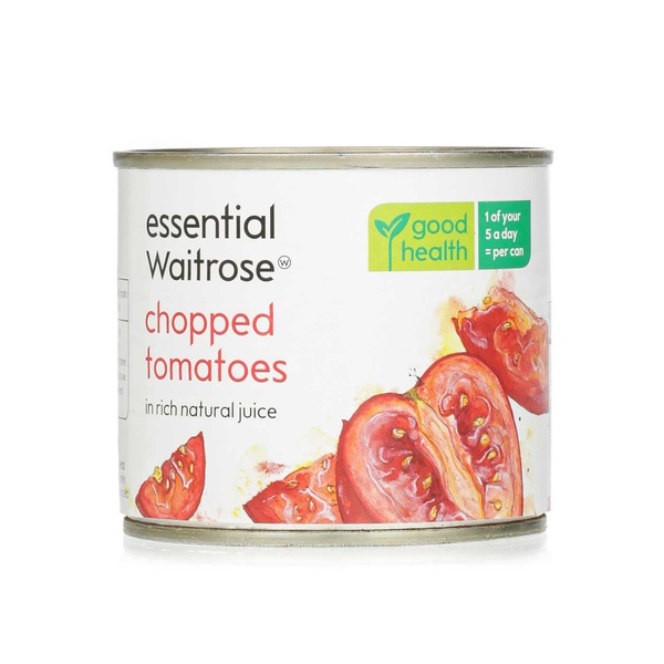 Essential Waitrose chopped tomatoes in juice 227g - Waitrose UAE & Partners - 5000169051740