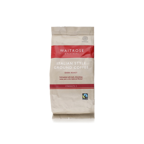 Waitrose Italian style dark roast ground coffee 227g - Waitrose UAE & Partners - 5000169059678