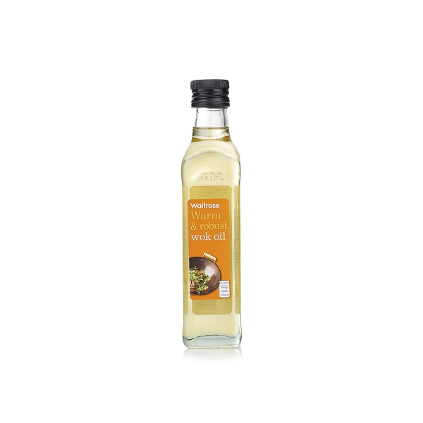 Waitrose Warm & Robust wok oil 250ml - Waitrose UAE & Partners - 5000169066140