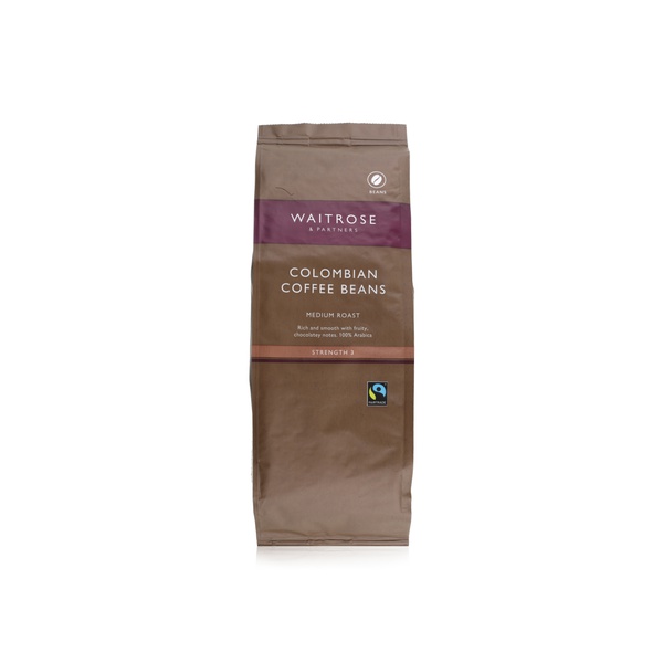 Waitrose medium roast Colombian coffee beans 454g - Waitrose UAE & Partners - 5000169096109