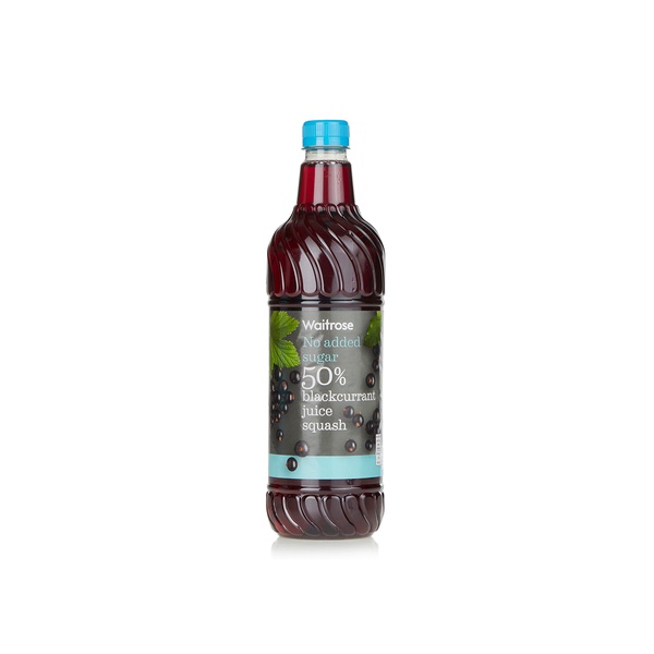 Waitrose 50% blackcurrant juice squash no added sugar 1ltr - Waitrose UAE & Partners - 5000169136133