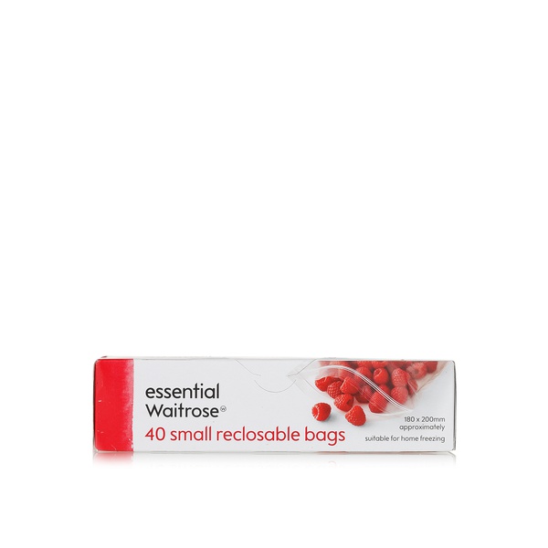 Essential Waitrose small reclosable freezer bags 40s - Waitrose UAE & Partners - 5000169139493