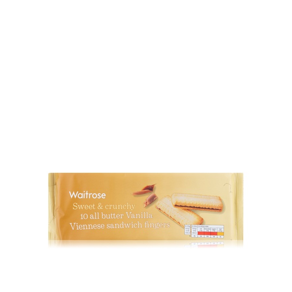 Waitrose vanilla Viennese fingers 150g - Waitrose UAE & Partners - 5000169174784
