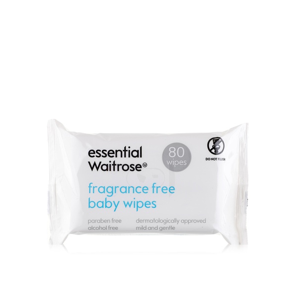 Essential Waitrose baby wipes x80 - Waitrose UAE & Partners - 5000169177693