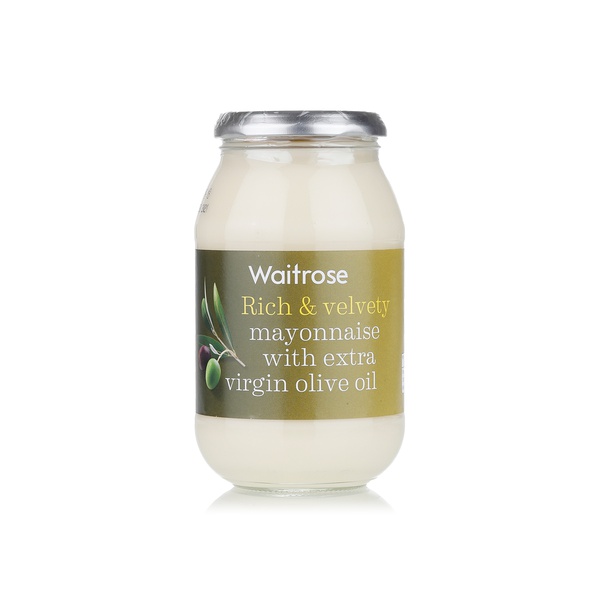 Waitrose mayonnaise with extra virgin olive oil 500ml - Waitrose UAE & Partners - 5000169199152