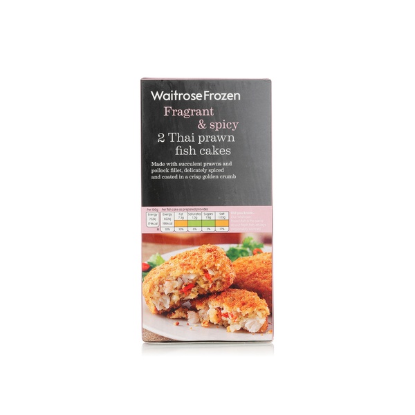 Waitrose frozen Thai prawn fish cakes 230g x 2 - Waitrose UAE & Partners - 5000169212738