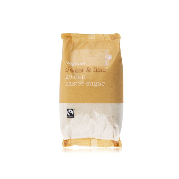 Waitrose unrefined golden caster sugar 1kg - Waitrose UAE & Partners - 5000169220917