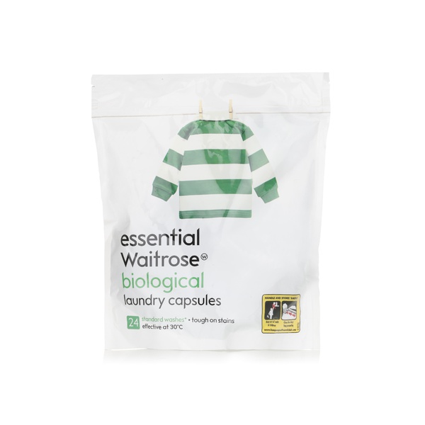 Essential Waitrose laundry capsules bio 600g - Waitrose UAE & Partners - 5000169284605