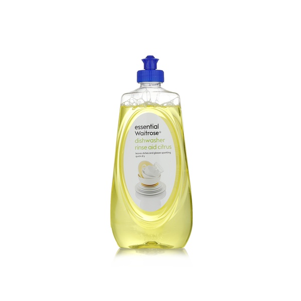 Essential Waitrose dishwasher rinse aid citrus 500ml - Waitrose UAE & Partners - 5000169284667