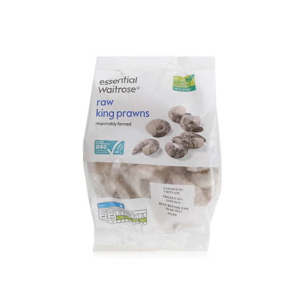 Essential Waitrose raw king prawns 250g - Waitrose UAE & Partners - 5000169495247