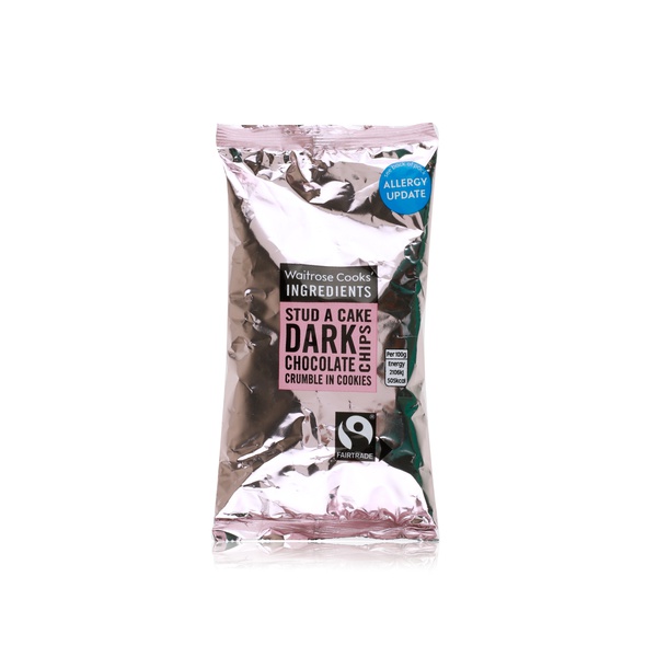 Waitrose Cooks' Ingredients dark chocolate chips 100g - Waitrose UAE & Partners - 5000169514252