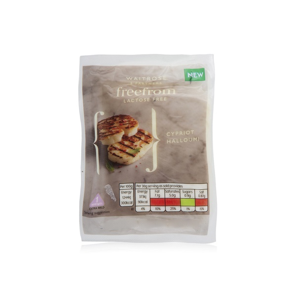 Waitrose lactose free halloumi cheese 250g - Waitrose UAE & Partners - 5000169526200
