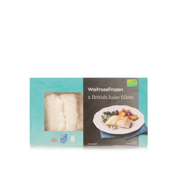 Waitrose frozen British hake fillets x2 280g - Waitrose UAE & Partners - 5000169527498