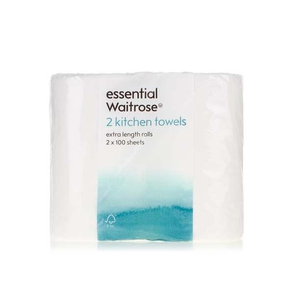 Essential Waitrose kitchen towels extra length - Waitrose UAE & Partners - 5000169563809