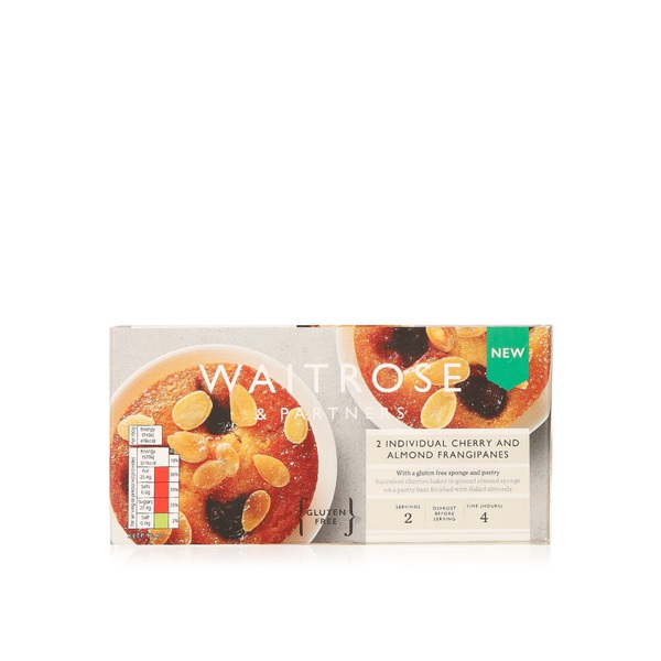 Waitrose cherry and almond frangipanes 2 x 90g - Waitrose UAE & Partners - 5000169564622
