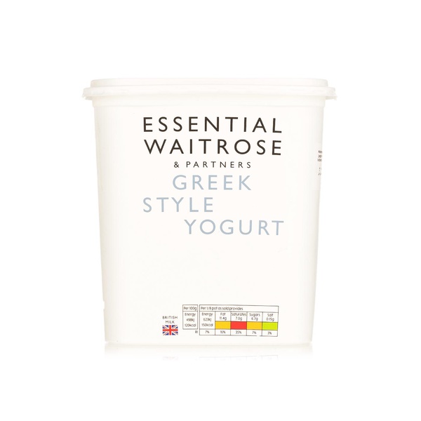Essential Waitrose Greek style yogurt 1kg - Waitrose UAE & Partners - 5000169579633