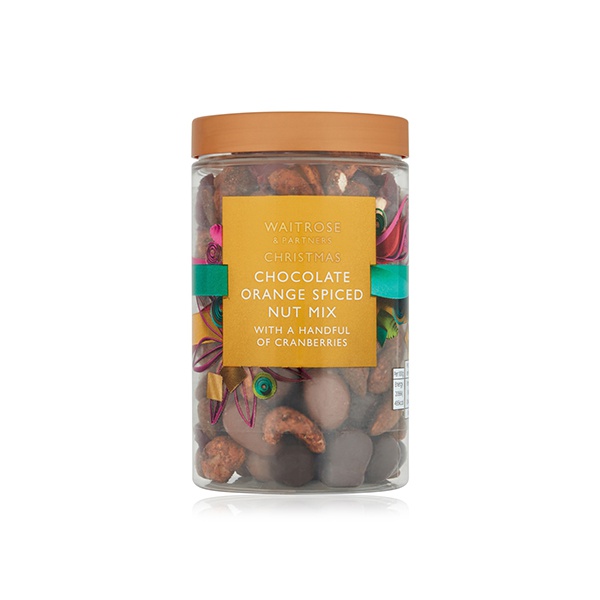 Waitrose Christmas chocolate orange spiced nut mix 220g - Waitrose UAE & Partners - 5000169612156