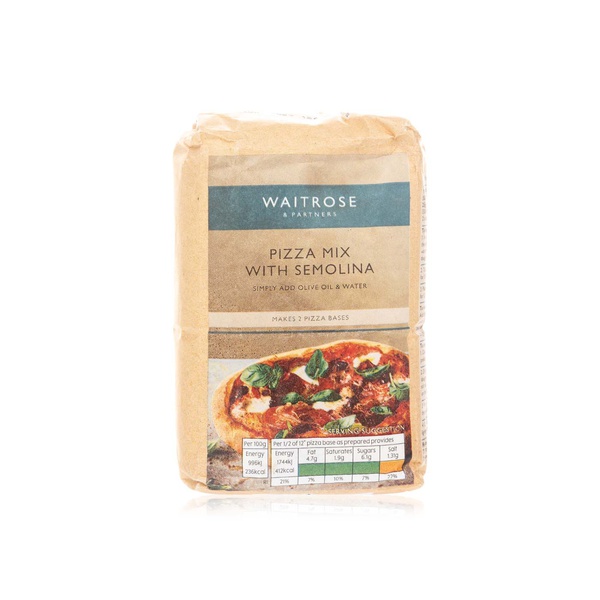 Waitrose pizza mix with semolina 500g - Waitrose UAE & Partners - 5000169613344