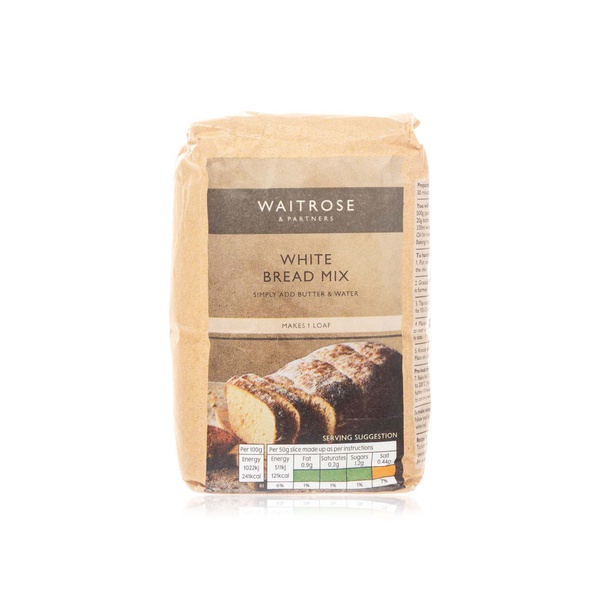 Waitrose white bread mix 500g - Waitrose UAE & Partners - 5000169613450