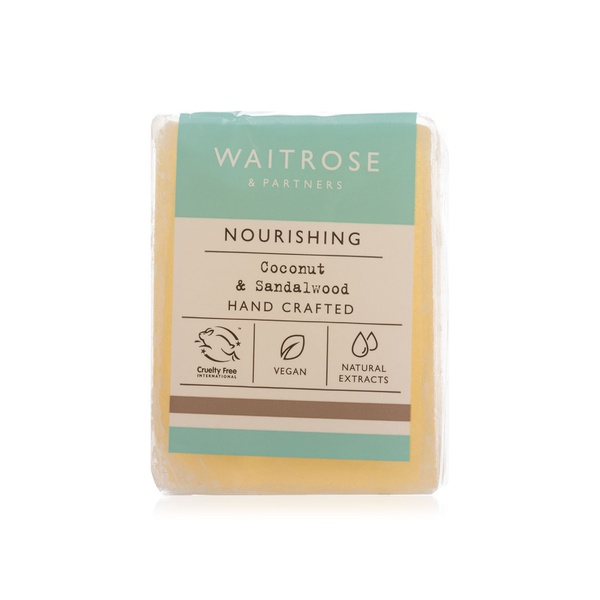 Waitrose coconut & sandalwood soap bar 100g - Waitrose UAE & Partners - 5000169617199