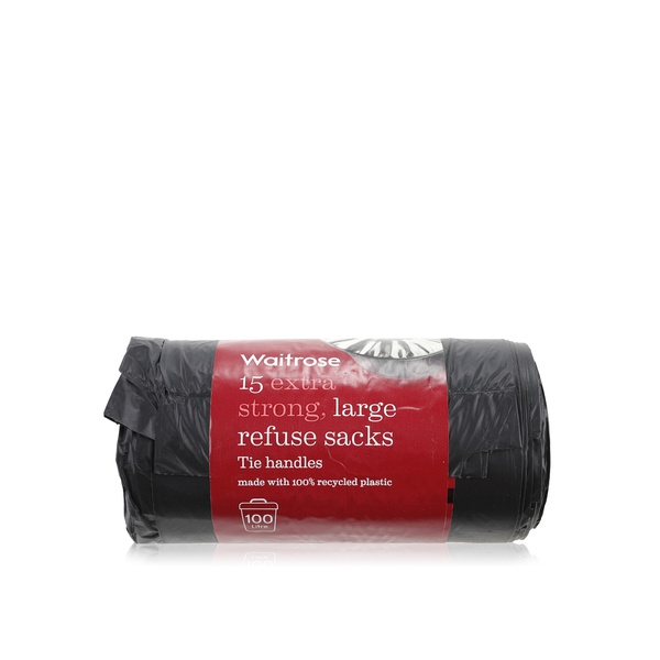 Waitrose large refuse sacks with tie handles x15 - Waitrose UAE & Partners - 5000169764602