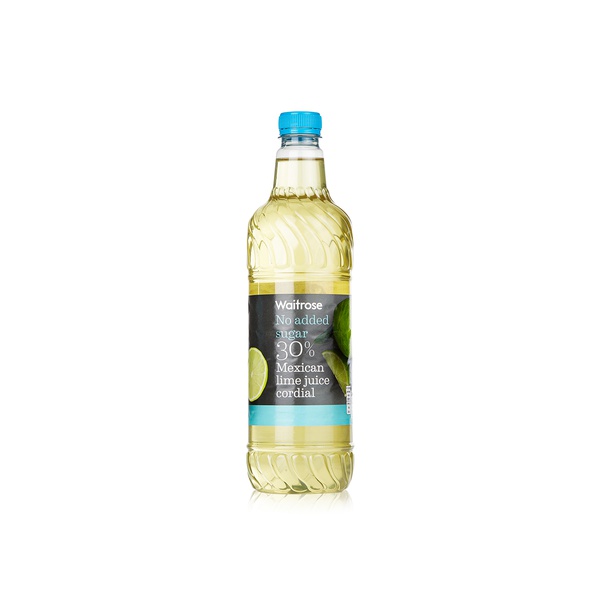 Waitrose 30% Mexican lime juice cordial no added sugar 1ltr - Waitrose UAE & Partners - 5000169765715