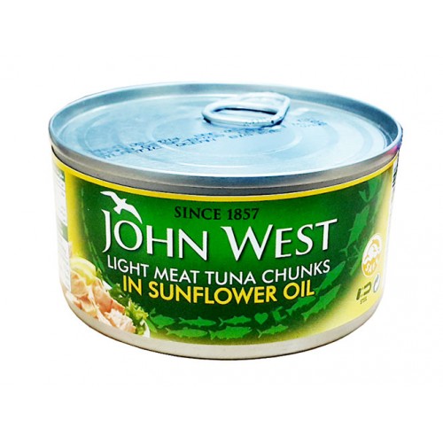 John West White Meat Tuna Solid In Sun Flower Oil - 5000171032614