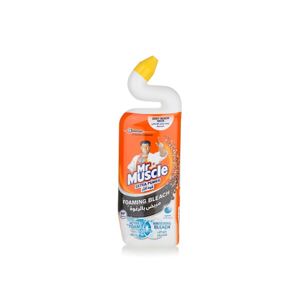 Mr Muscle foaming bleach toilet gel 750ml - Waitrose UAE & Partners - 5000204025385