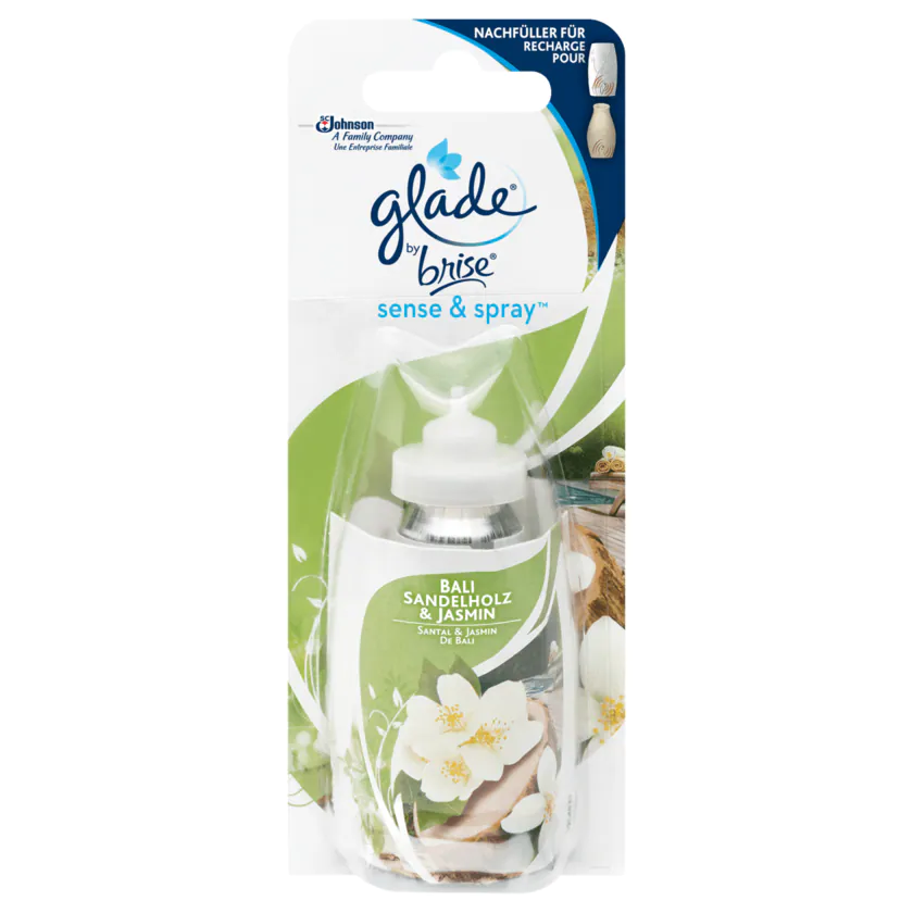 Glade by Brise Sense & Spray Nachfüller Bali Sandelholz & Jasmin 18ml - 5000204628340