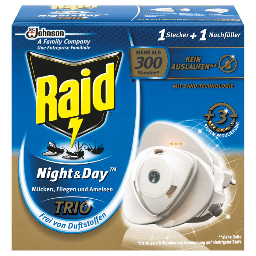 Raid Insektenstecker Night & Day Trio 1 Stück - 5000204709186