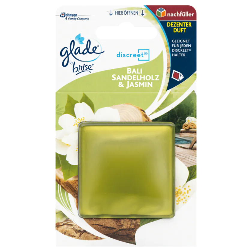 Glade by Brise discreet Nachfüller Bali Sandelholz & Jasmin 8g - 5000204744545