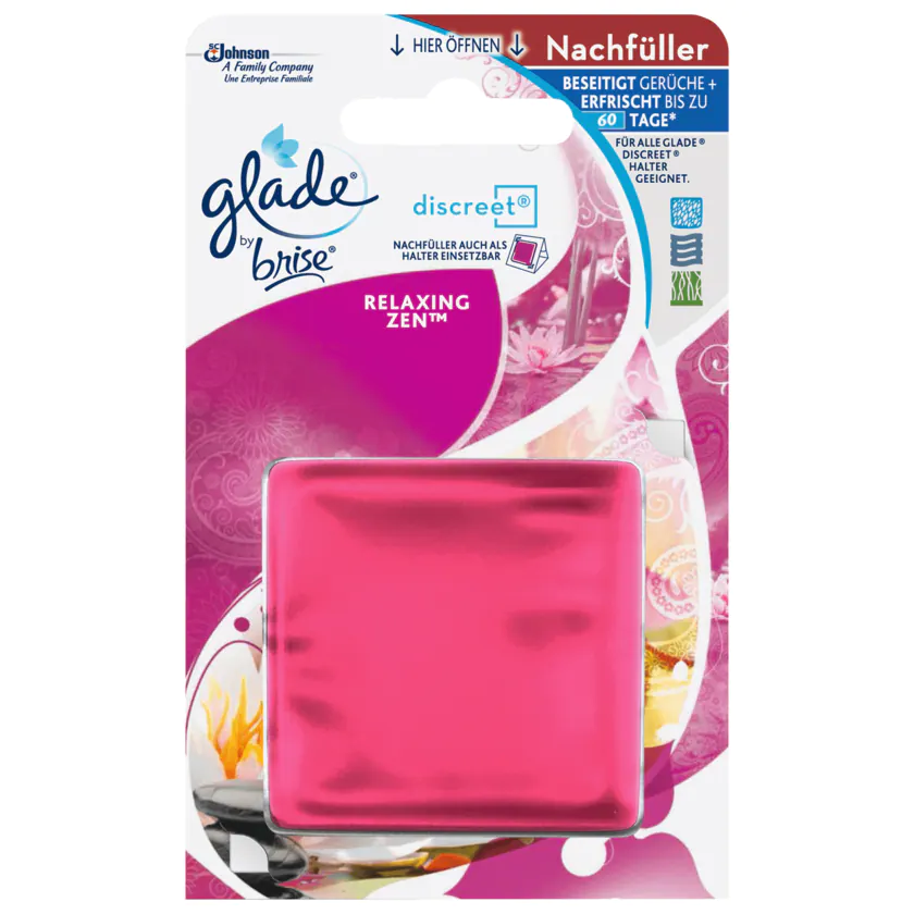Glade Discreet Nachfüller Relaxing Zen 8g - 5000204744712