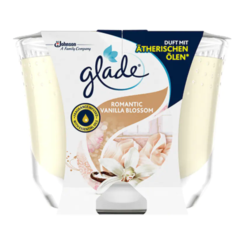 Glade Duftkerze Romantic Vanilla Blossom 224g - 5000204856446