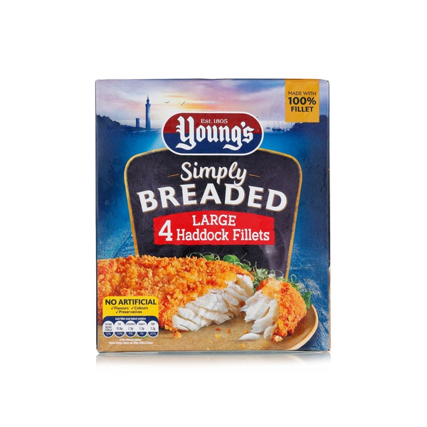 Young's breaded haddock fillets large 4s 440g - Waitrose UAE & Partners - 5000205047744