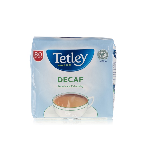 Tetley decaffeinated tea bags 80s 250g - Waitrose UAE & Partners - 5000208002450
