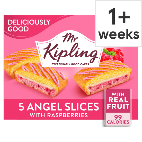 Mr Kipling Deliciously Good Angel Cake Slices X5 - 5000221607472