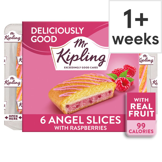 Mr Kipling Deliciously Good Angel Cake Slices X6 - 5000221607519
