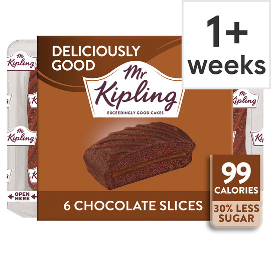 Mr Kipling Deliciously Good Chocolate Cake Slices X6 - 5000221607526