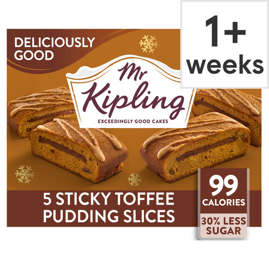 Mr Kipling Sticky Toffee Pudding Slices 5 Pack - 5000221607991